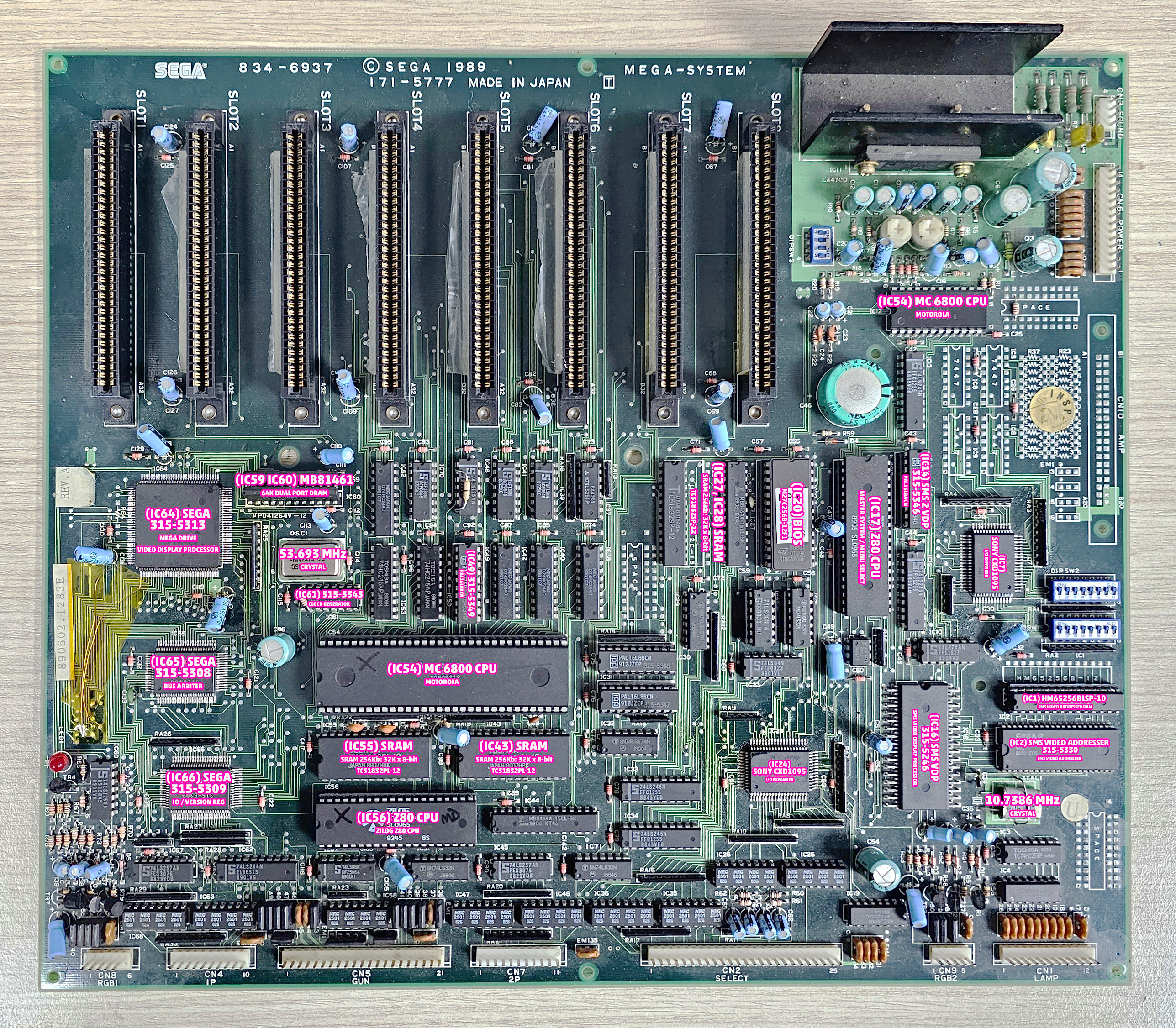 Hardware Overview (Sega Mega-Tech) - RetroSix Wiki
